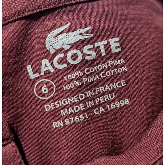Lacoste Henley large - Picture 2 of 5